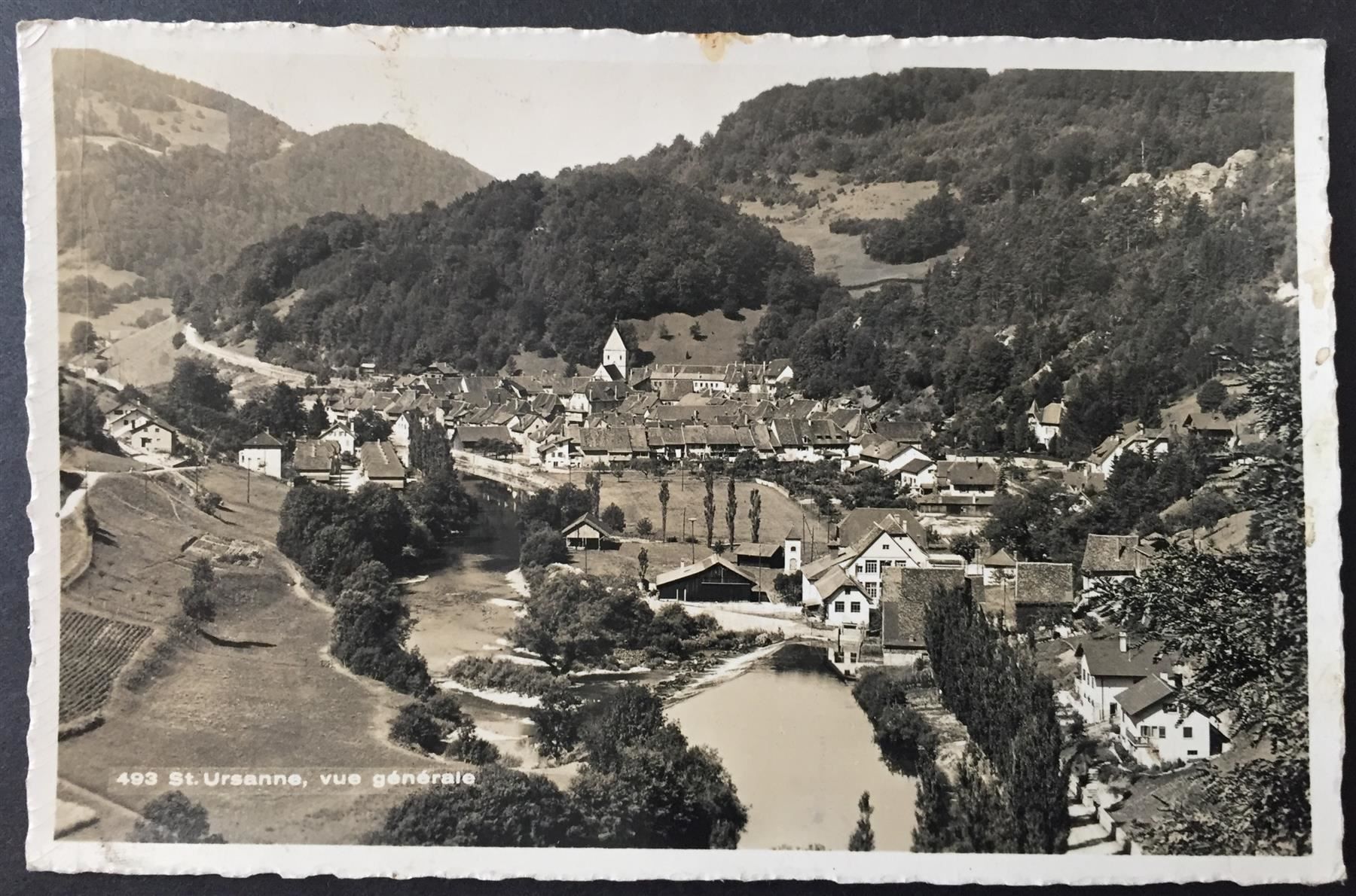 Cartes postales: ST. URSANNE vue générale – D'occasion à Jona par philajona