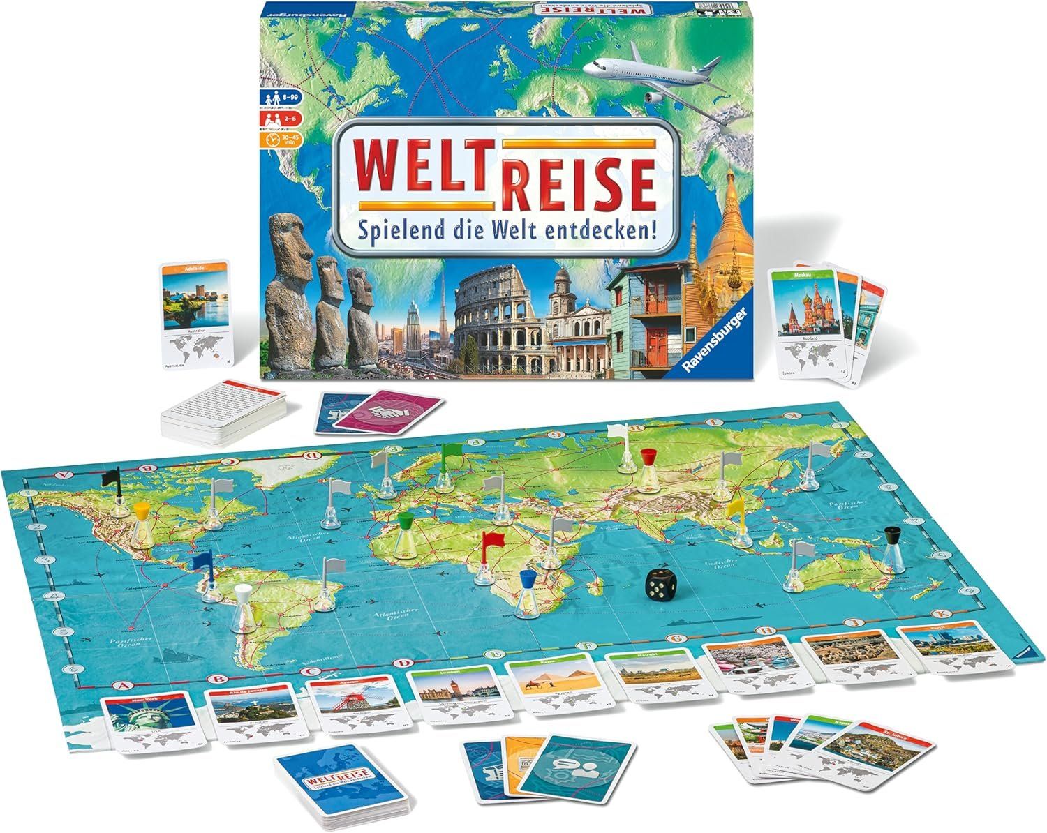 Ravensburger Giochi: Revenburger Spiel "Weltreise" – Nuovo (secondo la descrizione) da Giubiasco venduto da gorgon621