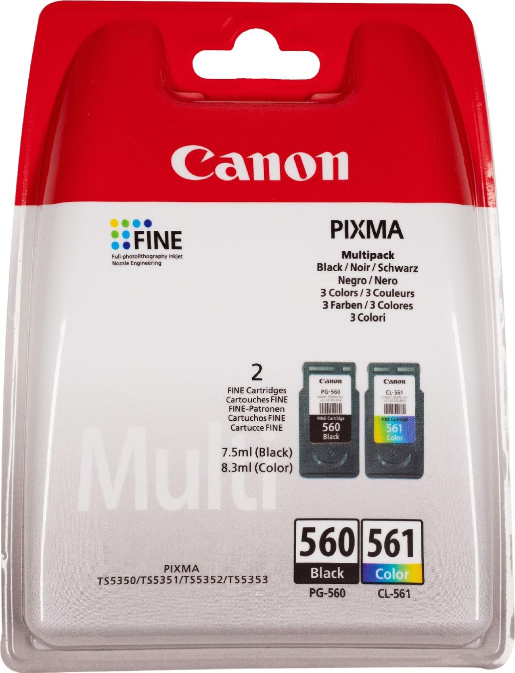 Canon Cartucce per stampanti & toner: 2 x Canon PG-560/CL-561 Multipack – Nuovo e nell'imballaggio originale da Mollis venduto da ris_2869 2