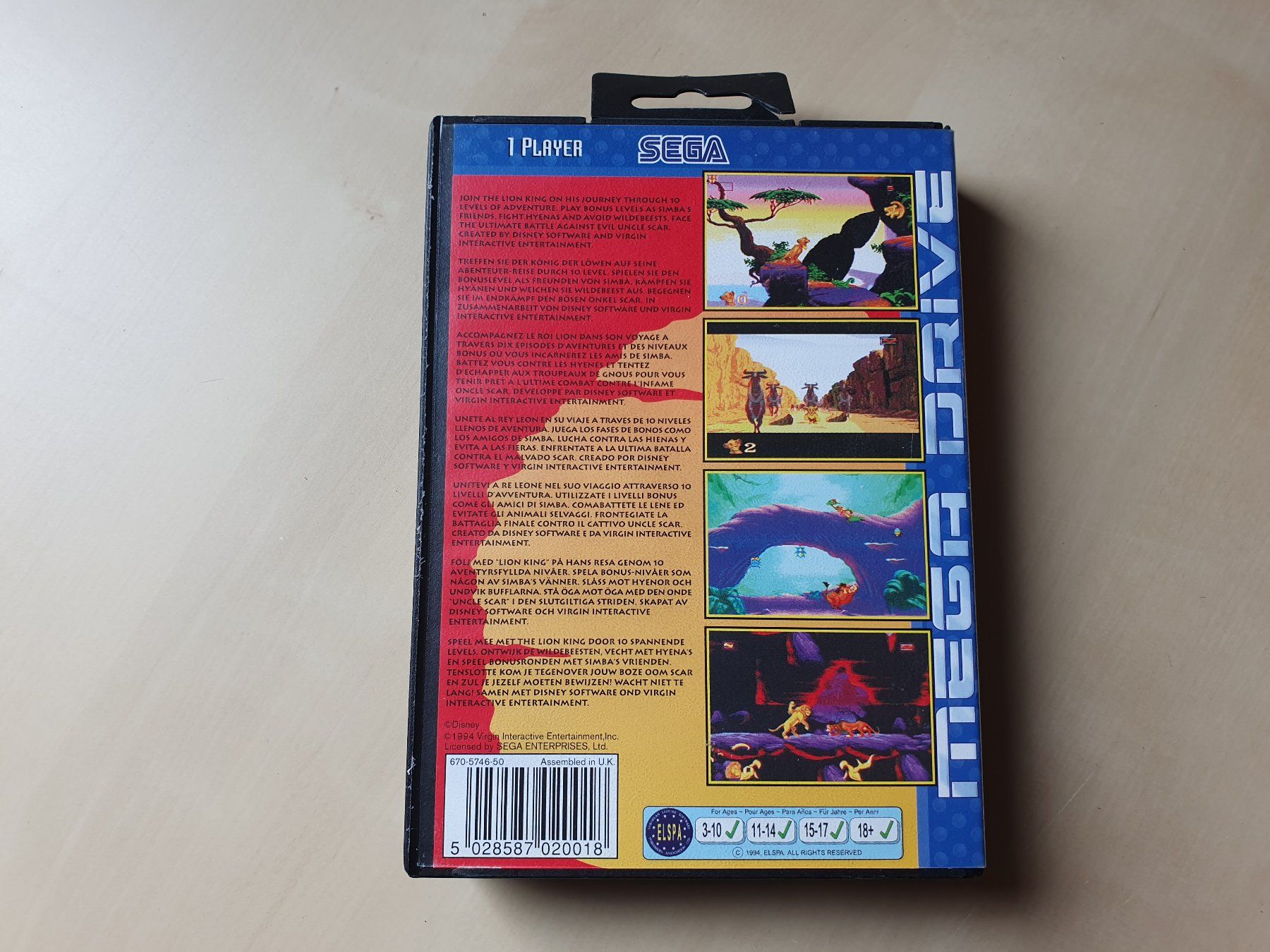 Sega Giochi: The Lion King – Usato da Stansstad venduto da collectorsshop 1