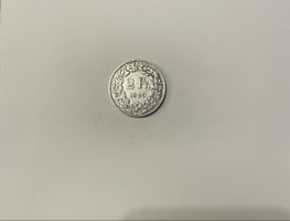 2 Franken Münze,  1920 Silber