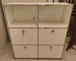 USM Haller Highboard/weiss-3x2 Module guter Zustand!