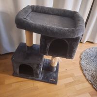 Kratzbaum Feandrea dunkelgrau mit Gebrauchsspuren