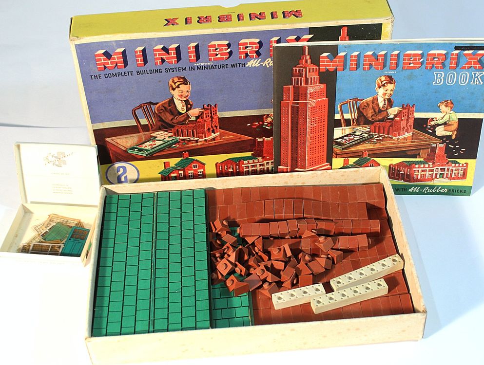 Vintage Minibrix 2 Gummi Bauklötze OVP Franz Carl Weber (Gebraucht) in ...