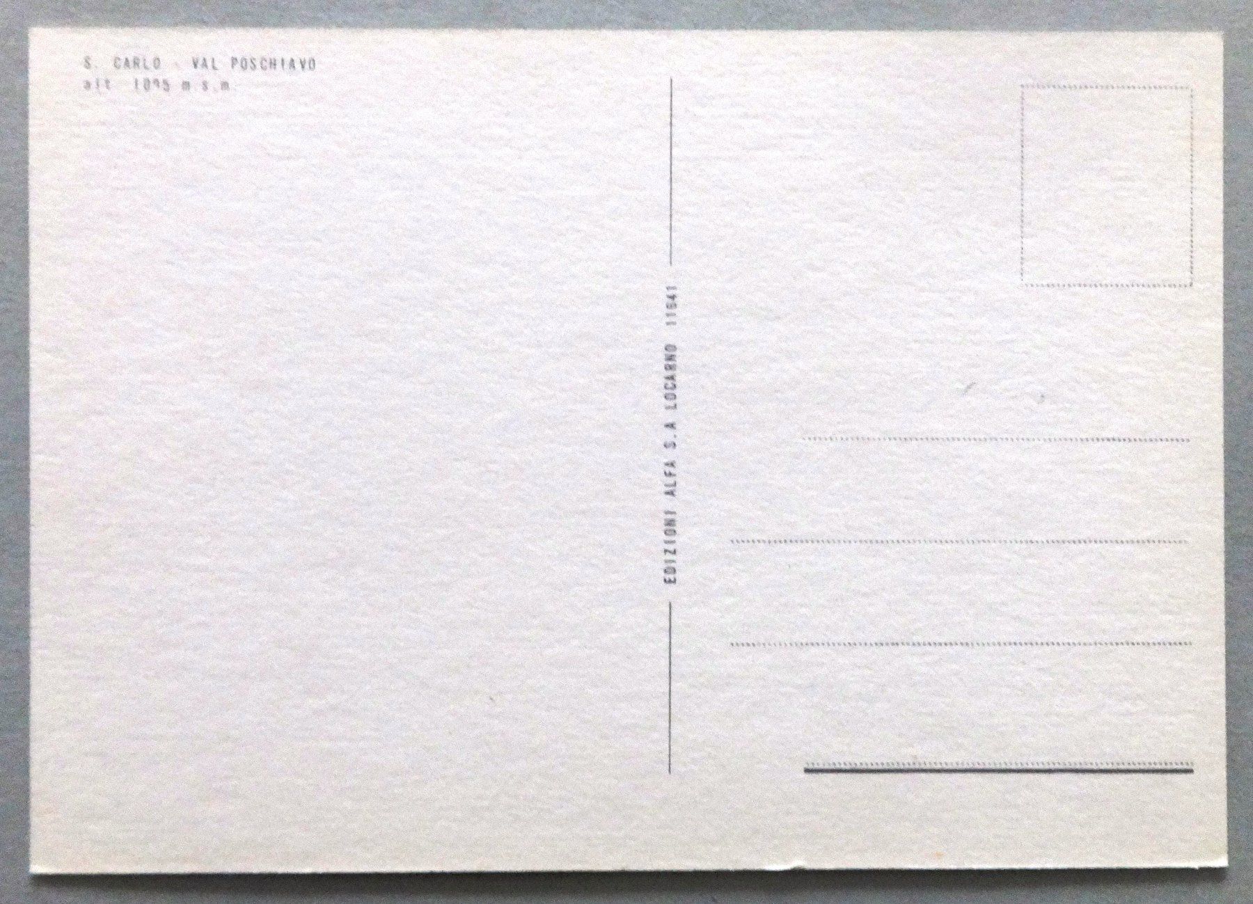 Cartes postales: S. Carlo - Val Poschiavo – D'occasion à Fétigny par Billy2miny 1