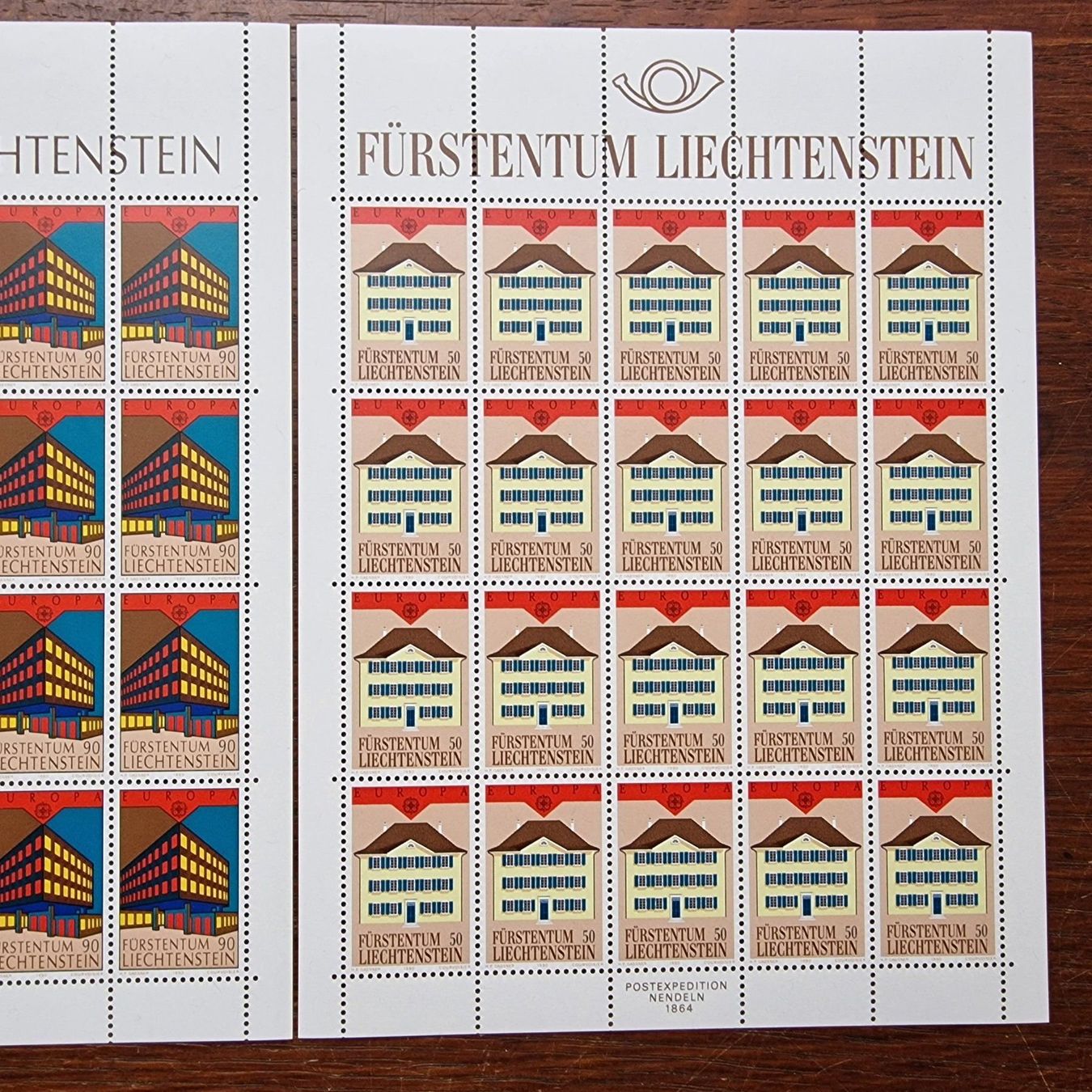 Tutti i francobolli: FL 1990 Serie Bogen "Europa" postfrisch – Nuovo (secondo la descrizione) da Aesch LU venduto da briefmarken.uray 2