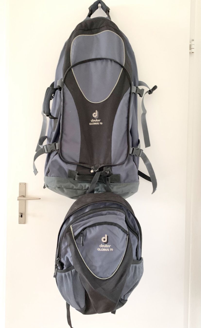 Deuter Zaini: Deuter  globus/traveller 70+10 backpack – Usato da Zürich venduto da dee_75my 8