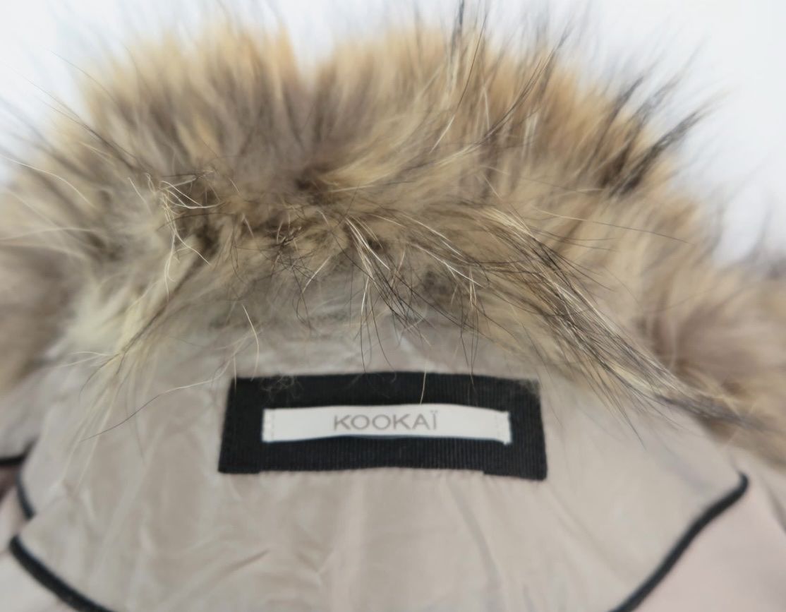 Kookai Cappotti: KOOKAI Stepmantel Beige mit Pelzbesatz – Usato da Watt venduto da Stellina811 8