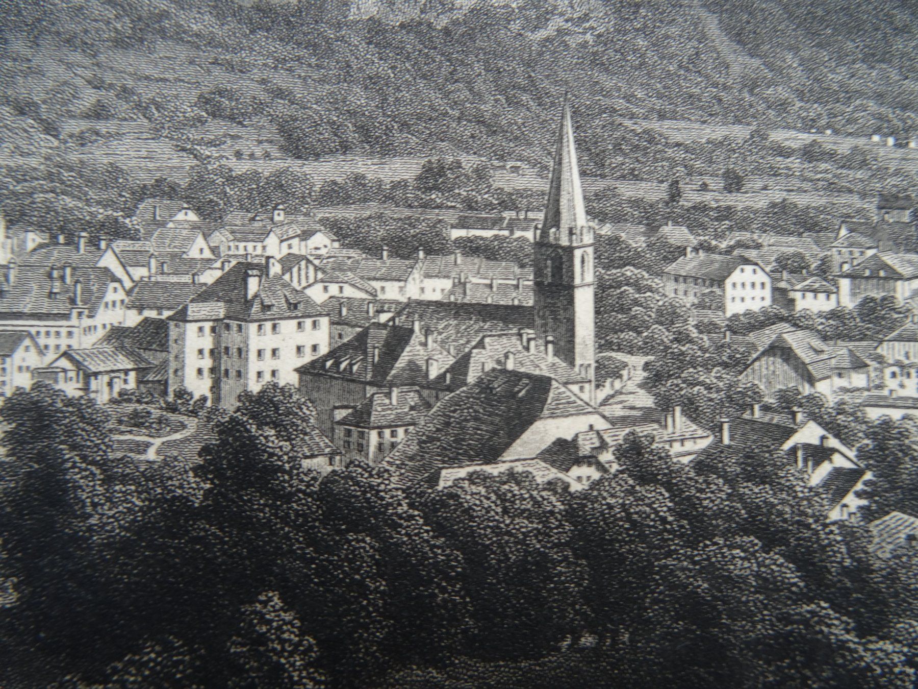 Incisioni: Vaud Bex gravure sur acier 1860 – Usato da Safnern venduto da Wstussi 3