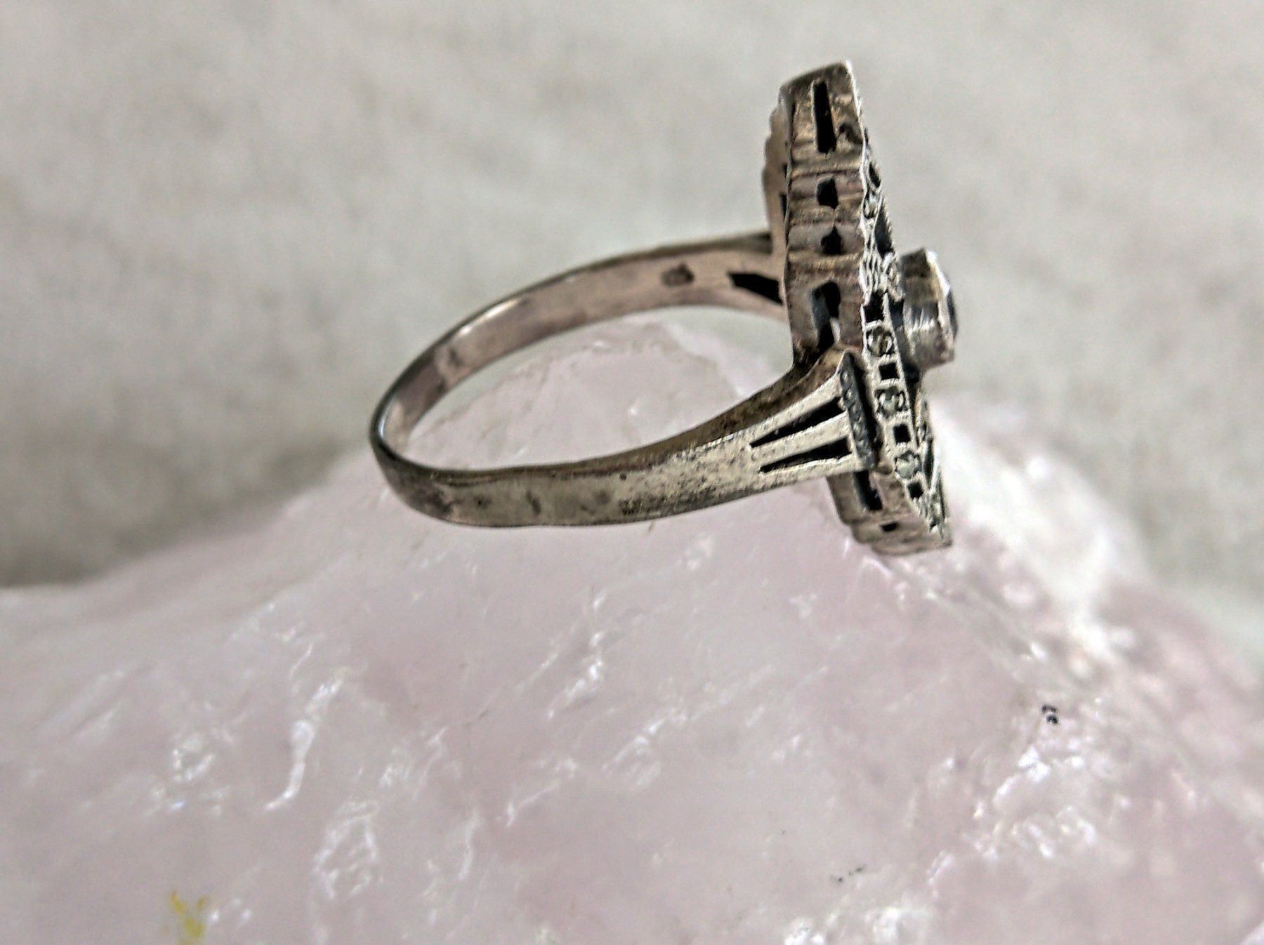 Anelli: Ring Silber 925 mit lila Stein – Usato da Istighofen venduto da Ringparadies 2