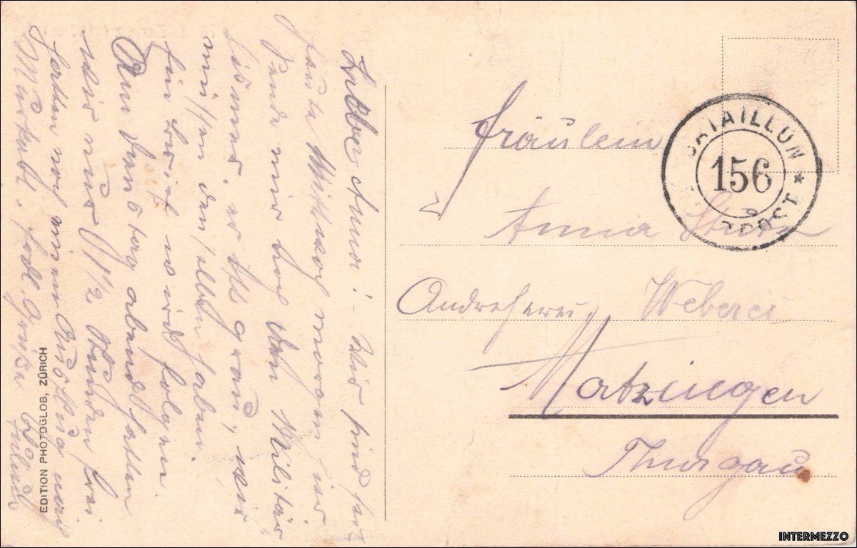 Cartoline postali: Zernez // Dorf 1497 m // ca. 1920 – Usato da Basel venduto da intermezzo12 1