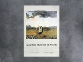Plakat Segantini Museum St.Moritz