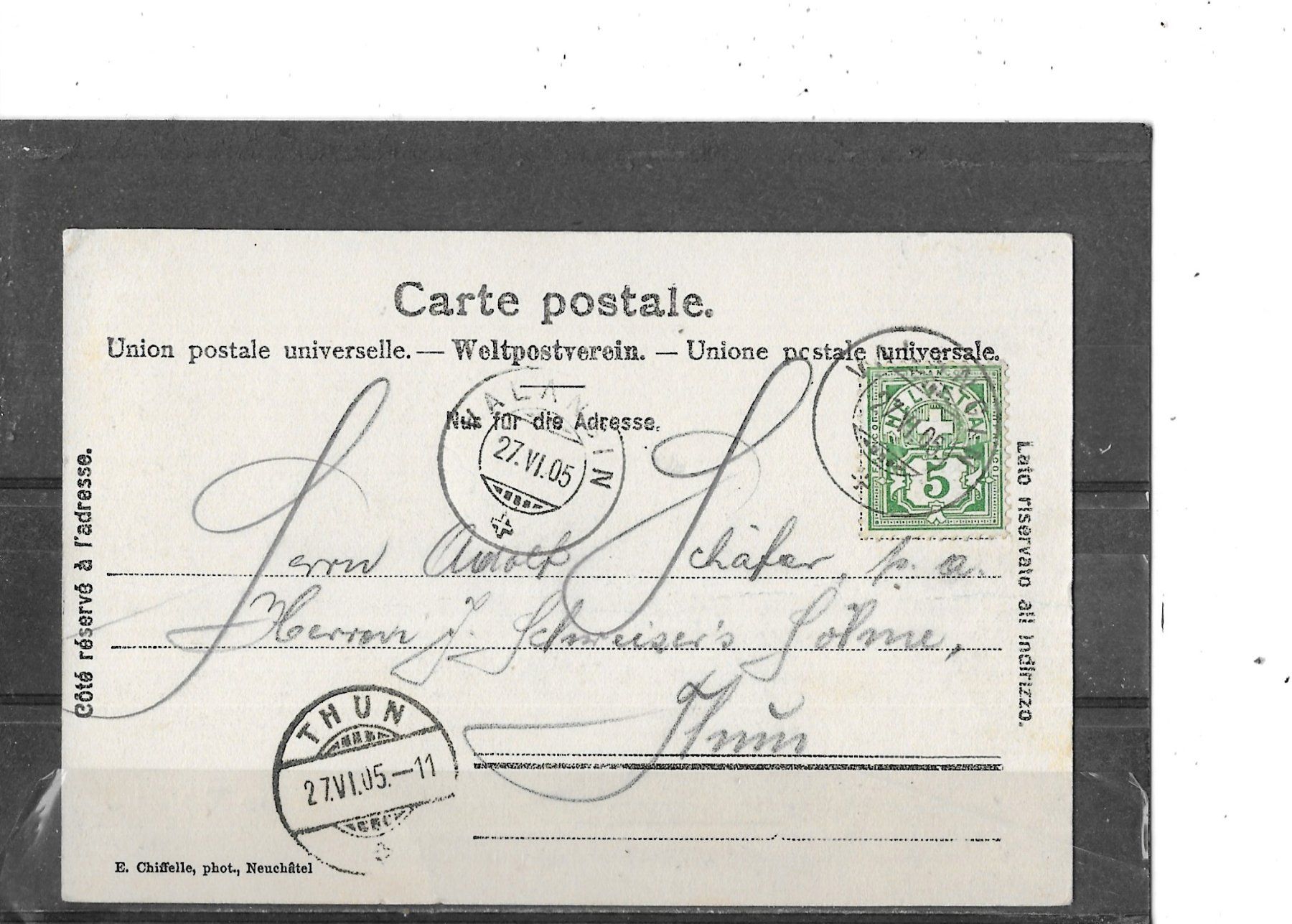 Cartes postales: NE Valangin 1905 – D'occasion à Schocherswil par Wilare 1