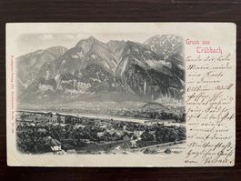 GRUSS AUS TRÜBBACH (WARTAU, RHEINTAL) Ortsansicht, 1902