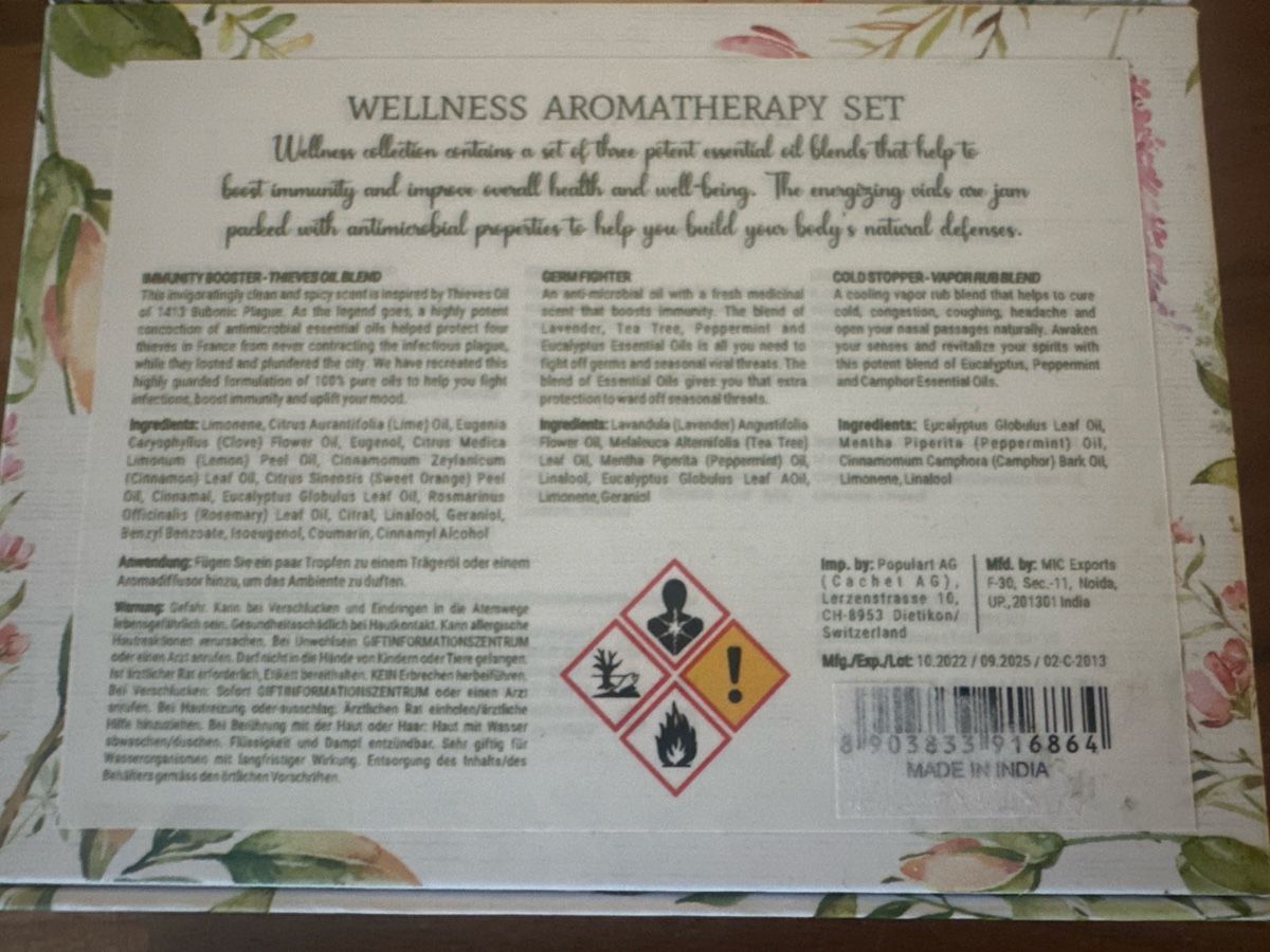 Prodotti di pulizia: Ab 1.- Aromaöle Set Wellness Immunsystem Stärkung – Nuovo e nell'imballaggio originale da Stettfurt venduto da 2442 1