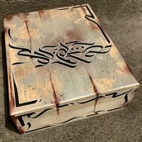 Holzkiste Kalligraphie / Graffiti handmade by estone
