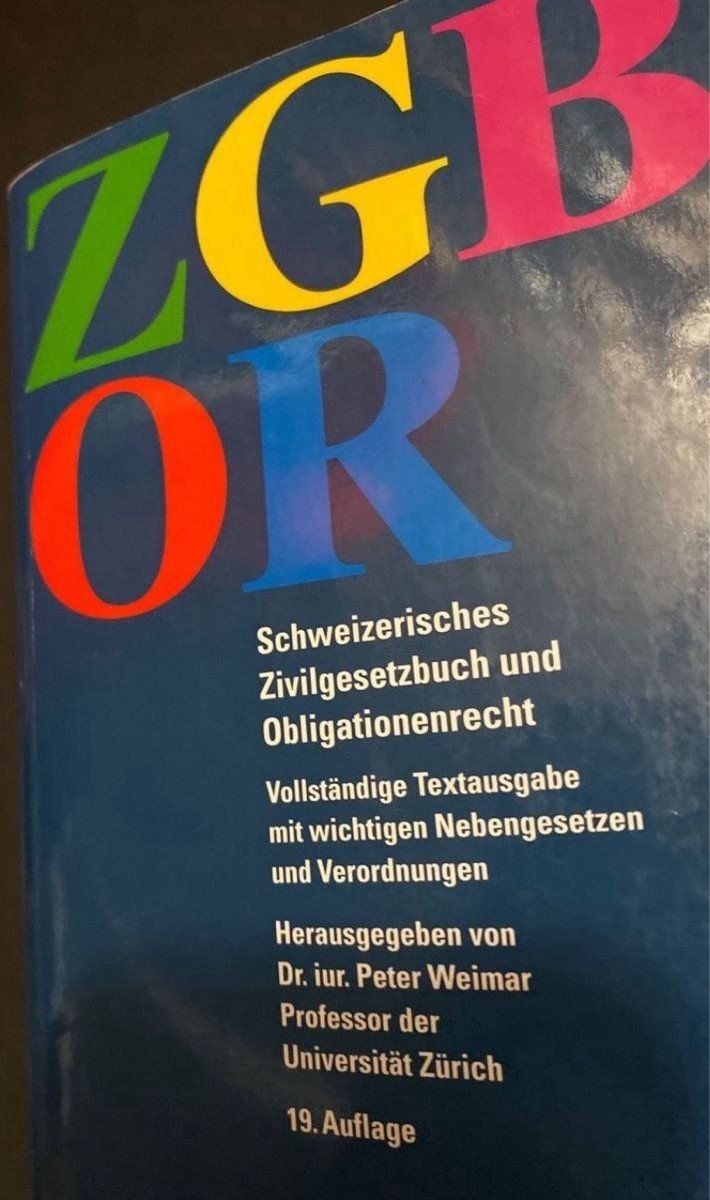 Libri: ZGB OR - Schweizerisches Zivilgesetzbuch – Usato da Heimberg venduto da Rockenrol