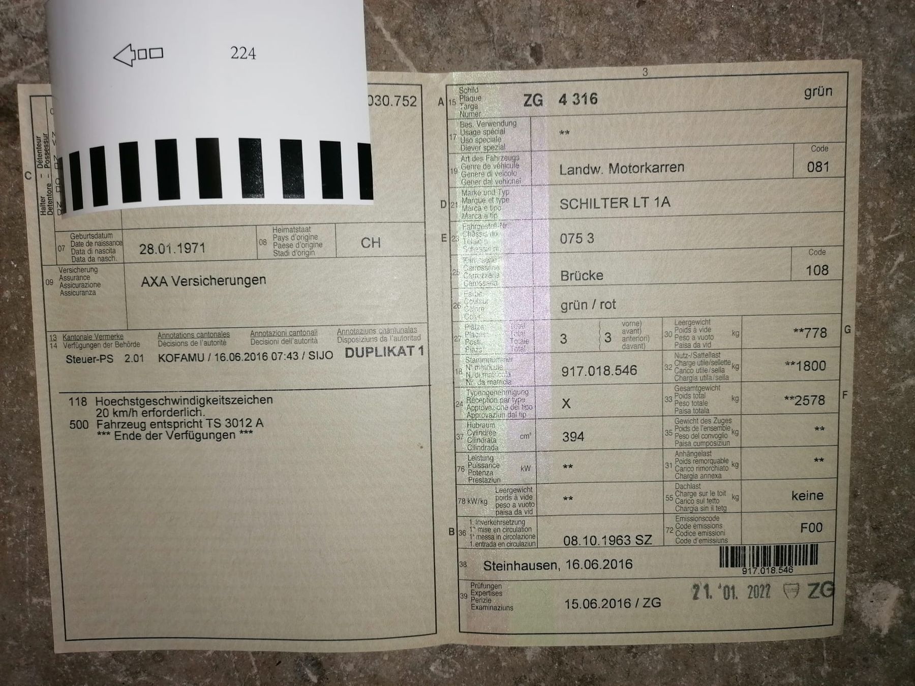 Schilter Trattori: Schilter Senior – Usato da Neuheim venduto da swizzlyNC 5