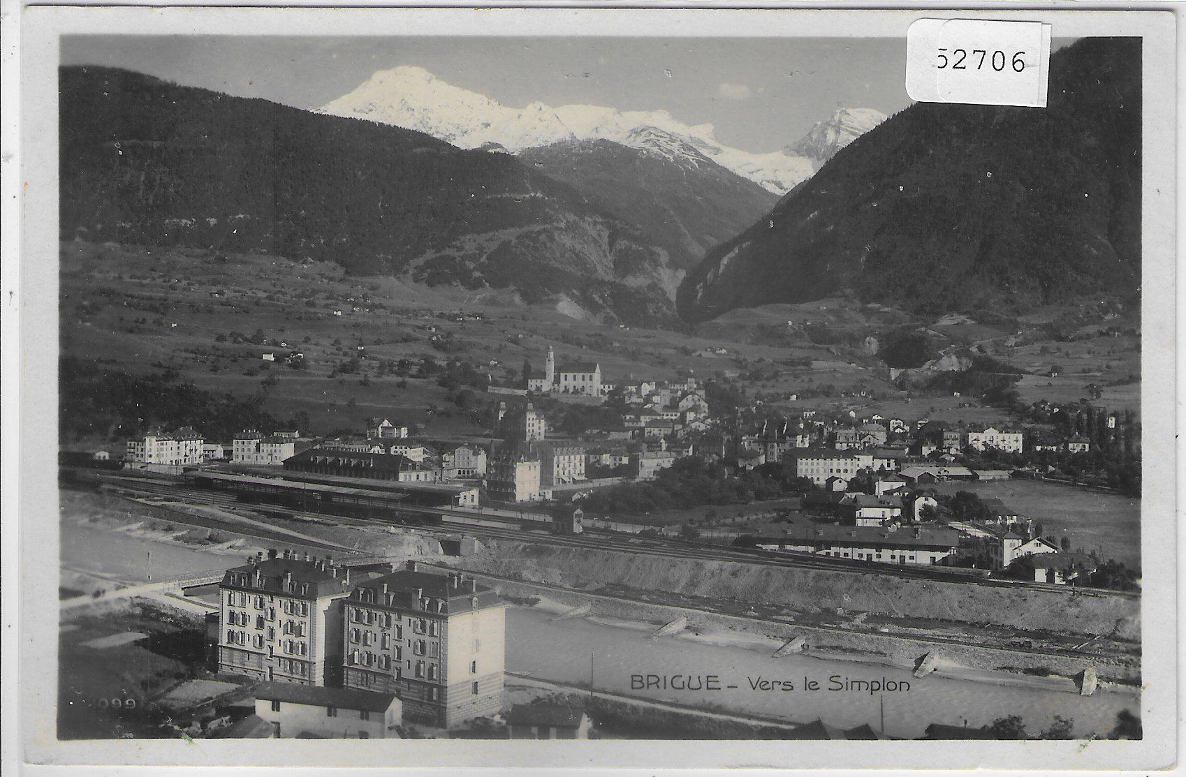 Cartoline postali: Brigue-Brig - Vers le Simplon – Usato da Ettingen venduto da Kartenplanet