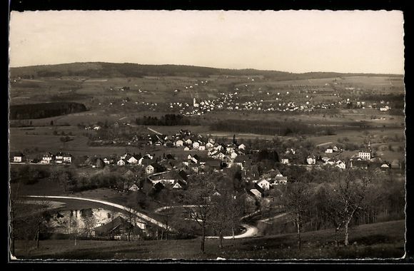 Cartoline postali: Boniswil /Aargau, Totalansicht mit Panor – Usato da Berlin venduto da bartko-reher