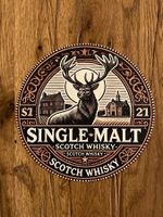 Glenfiddich Single Malt Whisky Blechschild / 20 CM / neu!!!