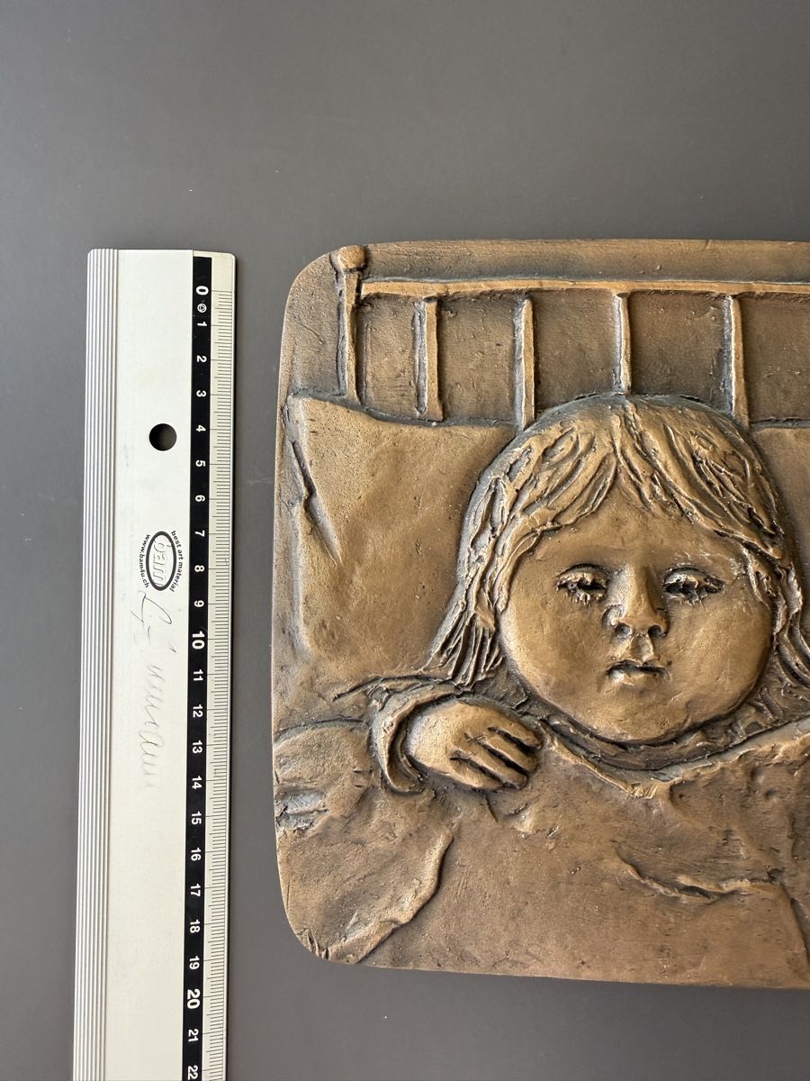 Sculture & Statue: Rolf Brem Lesendes Mädchen / Lucie Mädchen im Bett – Usato da Zürich venduto da kuengka 3