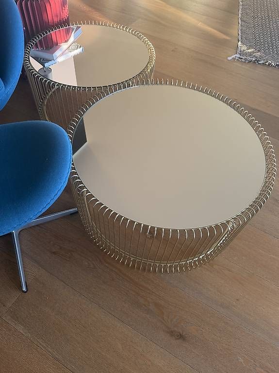 Tische: 2 Tische Gold / Glas  – Gebraucht aus Schindellegi von Poshanna 3
