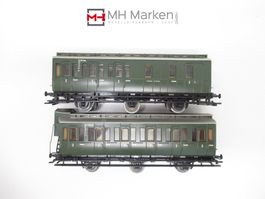 Märklin 4201+4203 Personenwagen 2. Klasse DR Wechselstrom H0
