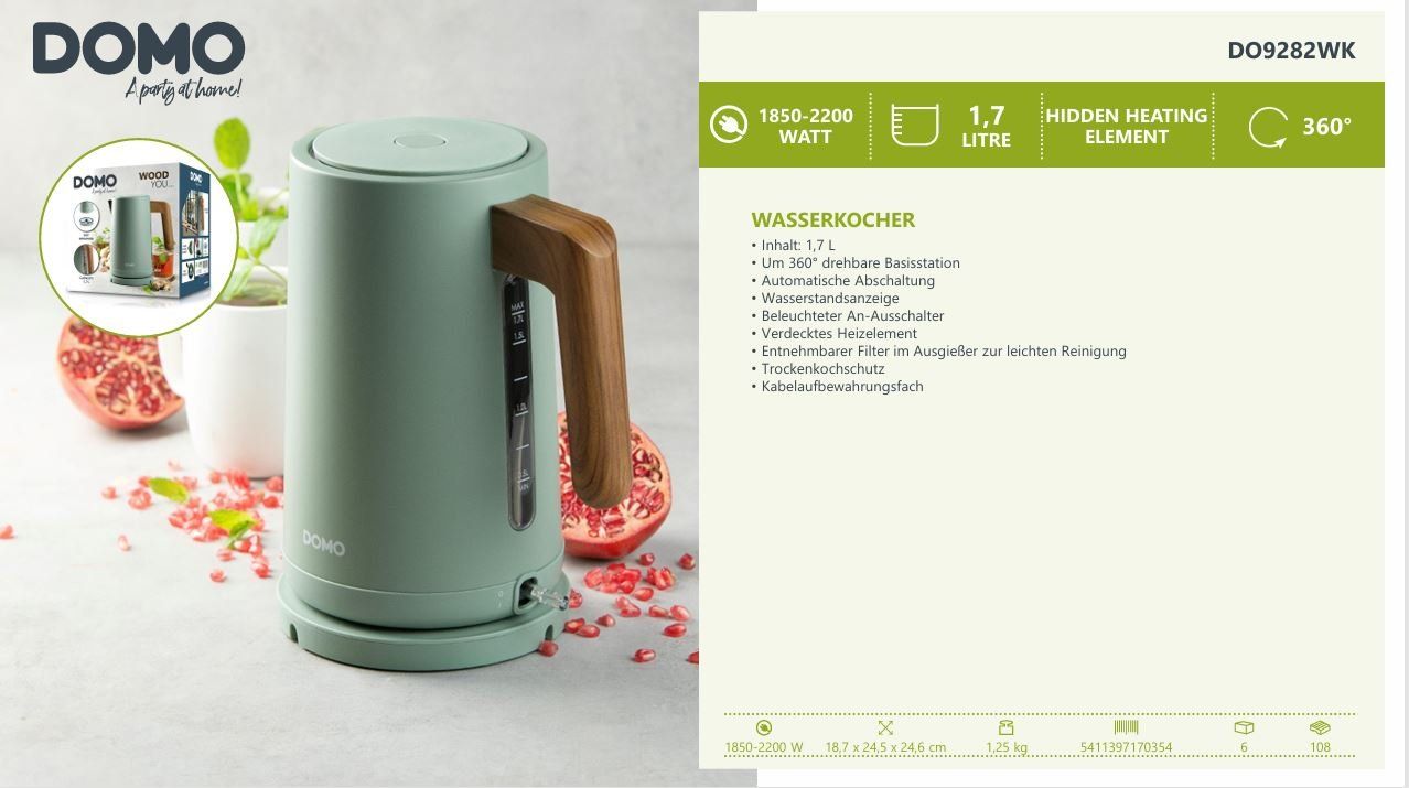 Wasserkocher: DO9282WK Wasserkocher – Neu (gemäss Beschreibung) aus Wängi von SPCSHOP 6
