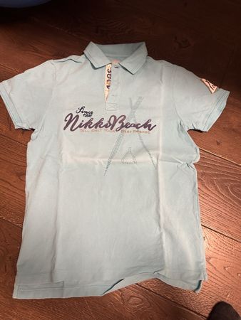 Nikki Beach Polo Shirt, hellblau, Gr. M