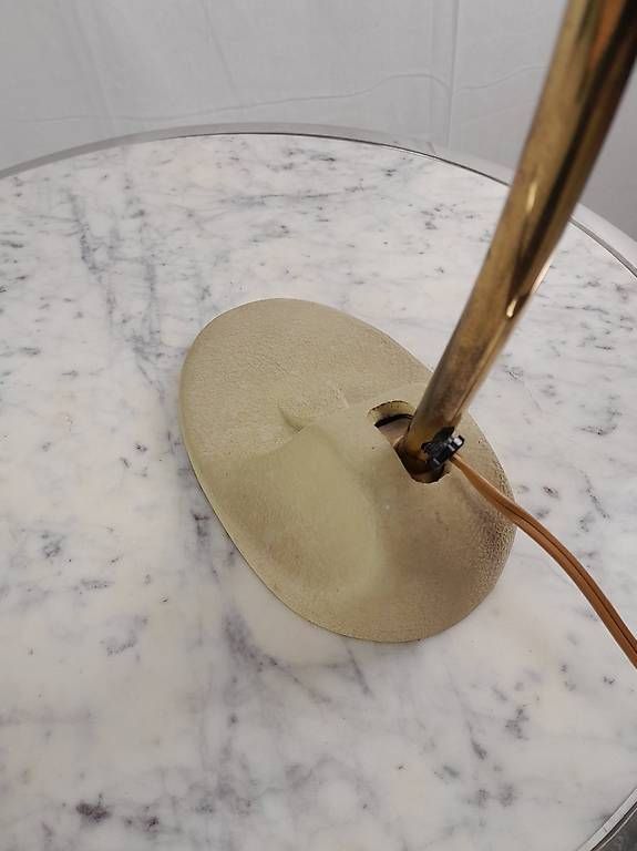 Lampade: Vintage Tischlampe creme/beige messing – Usato da Hittnau venduto da v-v-onlineverkauf 4