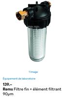 Rems Filtre fin + élément filtrant 90µm neuf