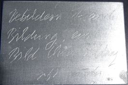 CLAUDIO JETZT KNÖPFLI: Bebildern ist auch eine Bildung, 1985
