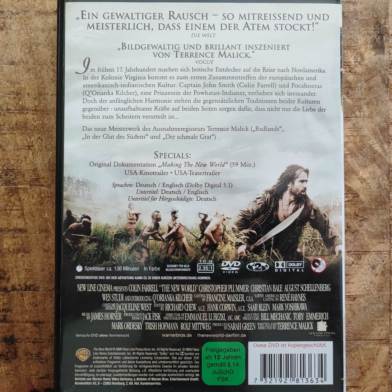 Tutti i DVDs: The New World – Usato da Dübendorf venduto da kb86_MOVIE 1