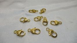 Schlüsselanhänger Schmuck basteln Deko goldfarben Herz
