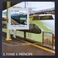 Sao Tome und Principe-Mi Block 466 ** (2003) Bahnmotive