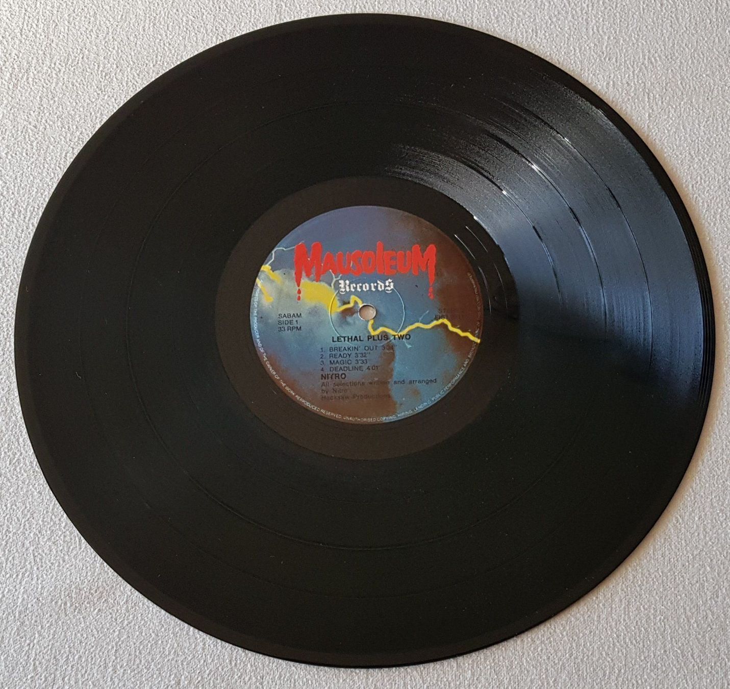 Vinyles: Nitro – Lethal + II - LP - 1984 - First Press - Mausoleum – D'occasion à Uster par Zardodel 2