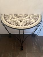 Wandtisch Mosaik Metall schwarz gute Zustand 80cm H
