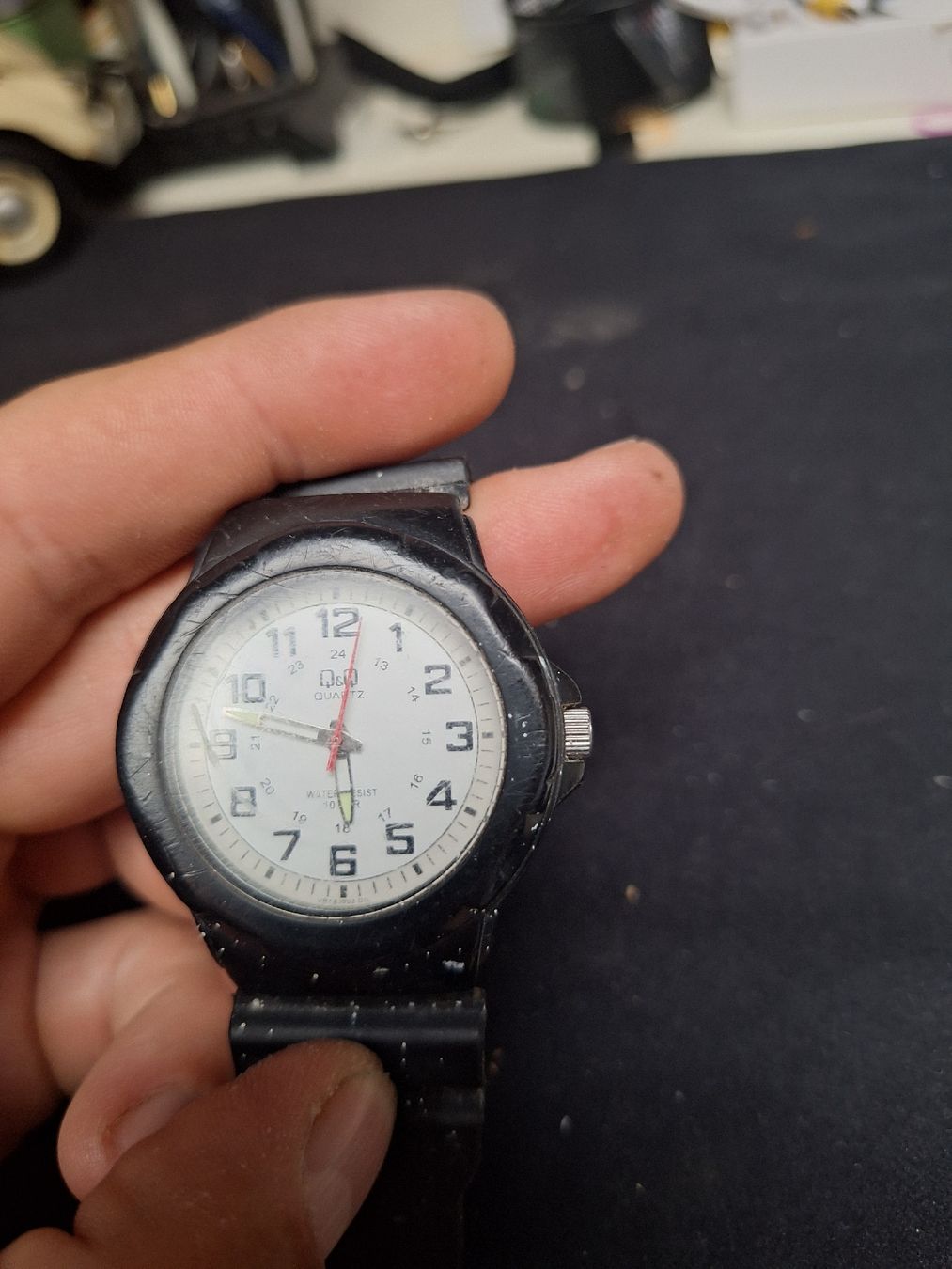 Q&Q Uhren: Montre Q&Q blanche bracelet – Gebraucht aus Crans VD von Yobia8 1