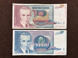 NIKOLA TESLA - Belgrad - Jugoslawien - Jahre 1991 und 1993