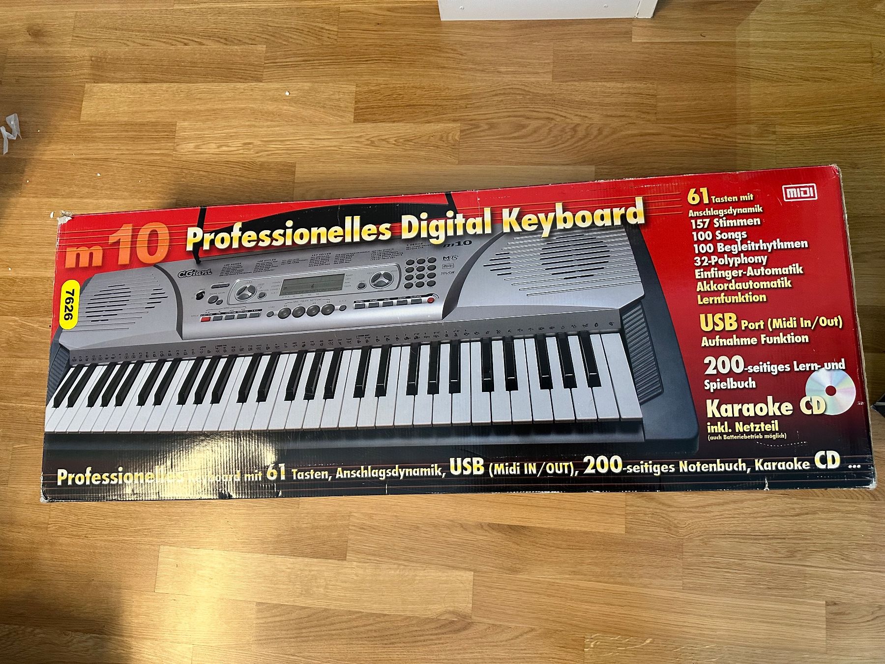 C.Giant Strumenti musicali: Professionelles Digital Keyboard mit 61 Tasten, Lernbuch ... – Usato da Basel venduto da Orell_imahorn 1