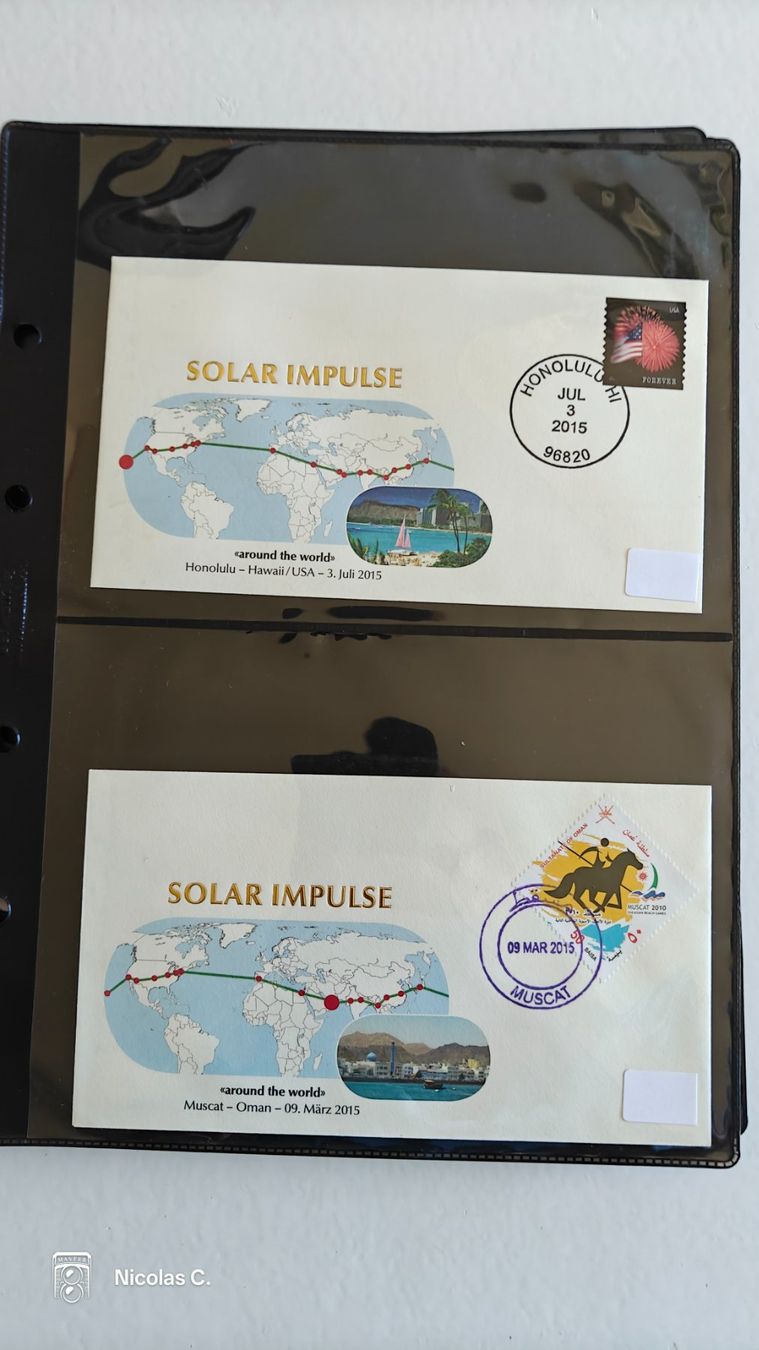 Tutti i francobolli: collection timbres Solar Impulse – Usato da Thônex venduto da Jan-Nemar 3
