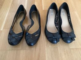 2 Paar Schuhe Gr. 39/ schwarz /neuwertig