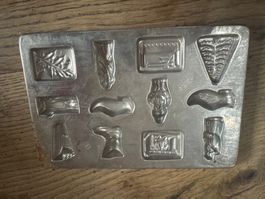 Ancien Moule chocolat schokoladenform Noël