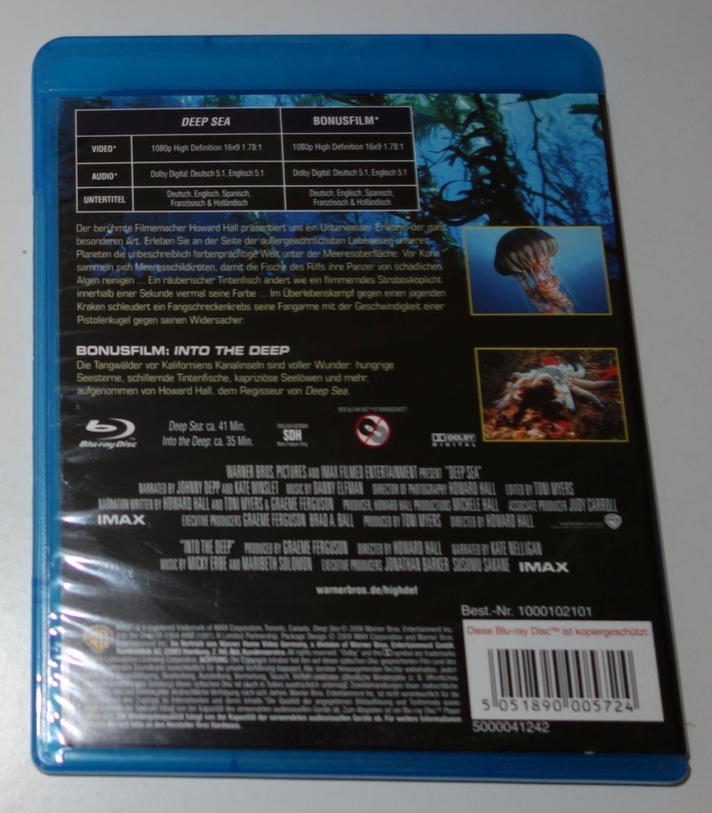 Tutti i DVDs: IMAX Deep Sea + IMAX Into The Deep -  [Blu-Ray] – Usato da Dietlikon venduto da Web-Trader 2