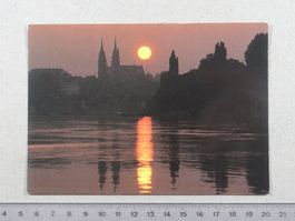 Basel, Abendstimmung am Rhein