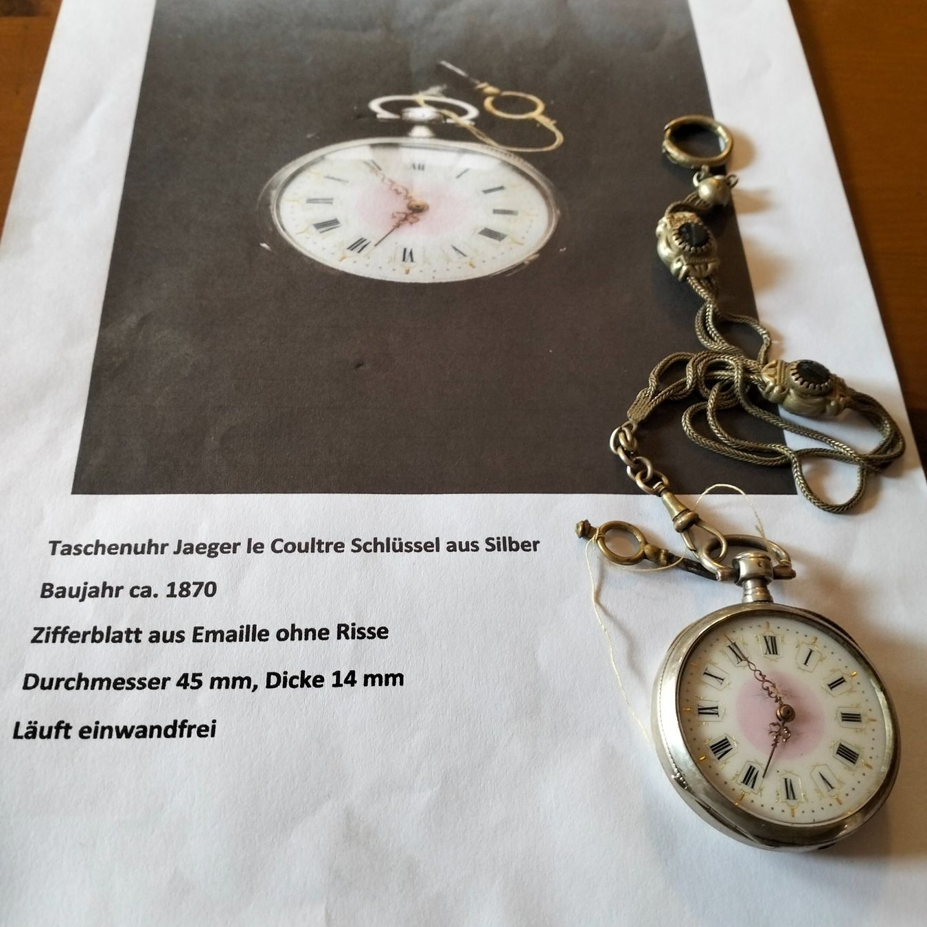 Jaeger-Lecoultre Orologi: Taschenuhr Jaeger Le Coultre – Usato da Ennetmoos venduto da brunhildenb