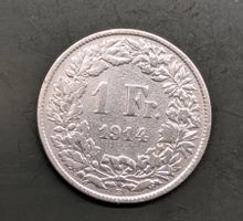 1 Fr. Münze CH 1914 Silber