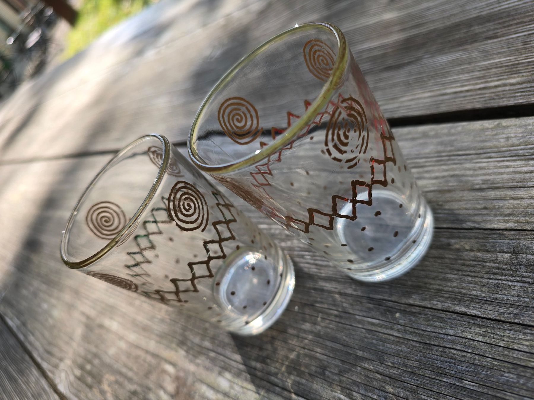 Verres: Glas: Set mit orientalischem Design – D'occasion à Romanshorn par Rachacha