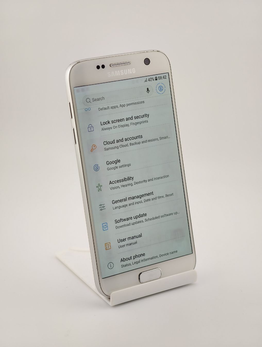 Samsung Telefoni cellulari / Smartphones: Smartphone Samsung Galaxy S7 white  – Difettoso da Uster venduto da TOPPRICEE